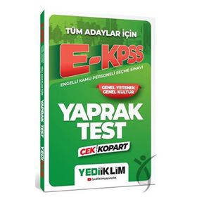 2024 Tüm Adaylar İçin Ekpss Çek Kopart Yaprak Test - Yediiklim Yayınları
