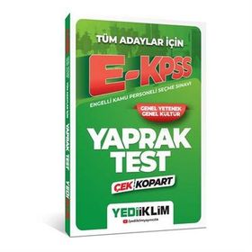 2024 Tüm Adaylar İçin Ekpss Çek Kopart Yaprak Test - Yediiklim Yayınları