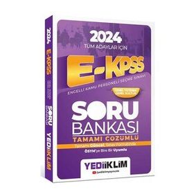 2024 Tüm Adaylar İçin EKPSS Genel Yetenek Genel Kültür Tamamı Çözümlü Soru Bankası - Yediiklim Yayınları