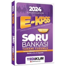 2024 Tüm Adaylar İçin EKPSS Genel Yetenek Genel Kültür Tamamı Çözümlü Soru Bankası - Yediiklim Yayınları