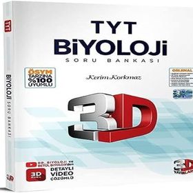 2024 TYT 3D Biyoloji Tamamı Video Çözümlü Soru Bankası 3D Yayınları