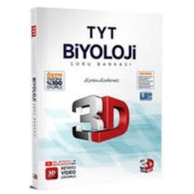 2024 TYT 3D Biyoloji Tamamı Video Çözümlü Soru Bankası 3D Yayınları