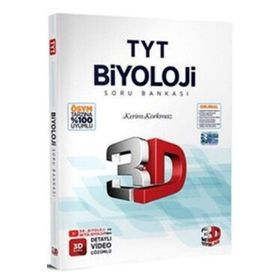 2024 TYT 3D Biyoloji Tamamı Video Çözümlü Soru Bankası 3D Yayınları