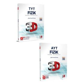 2024 TYT AYT Fizik Soru Bankası Seti 3D Yayınları