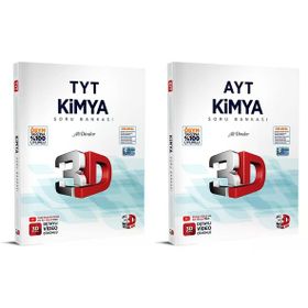 2024 TYT AYT Kimya Soru Bankası Seti 3D Yayınları