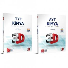 2024 TYT AYT Kimya Soru Bankası Seti 3D Yayınları