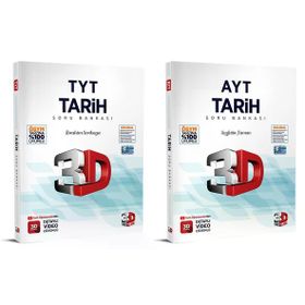 2024 TYT AYT Tarih Soru Bankası Seti 3D Yayınları