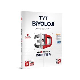 2024 TYT Biyoloji Video Destekli Defter 3D Yayınları