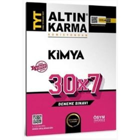 2024 TYT Kimya Deneme Sınavı 30x7 Altın Karma Yayınları