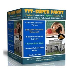 2024 TYT Süper Paket 100 Saat Anlatım + 9 Kitap Özeti