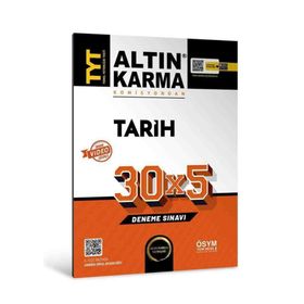 2024 TYT Tarih Deneme Sınavı 30x5 Altın Karma Yayınları
