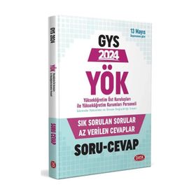 2024 YÖK Personeli GYS Sık Sorulan Sorular Az Verilen Cevaplar Soru Cevap - Data Yayınları
