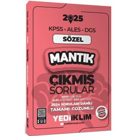2025 KPSS ALES DGS Sözel Mantık Çıkmış Sorular ve Çözümleri - Yediiklim Yayınları
