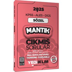 2025 KPSS ALES DGS Sözel Mantık Çıkmış Sorular ve Çözümleri - Yediiklim Yayınları