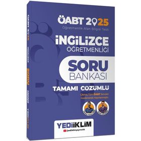 2025 ÖABT İngilizce Öğretmenliği Tamamı Çözümlü Soru Bankası - Yediiklim Yayınları