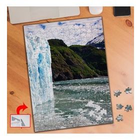 203A Buzul Şelale Dağ Göl 240 Parça Puzzle Yapboz Tablo