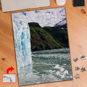 203A Buzul Şelale Dağ Göl 240 Parça Puzzle Yapboz Tablo