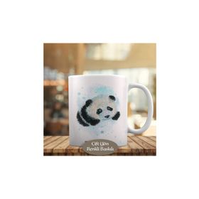 20405 Sıçrama Efektli Sevimli Panda Kupa Bardak