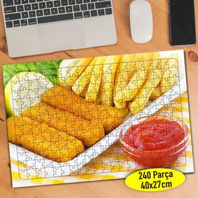 20559 Domates Soslu Fast Food Yiyecekler 240 Parça Puzzle Yapboz