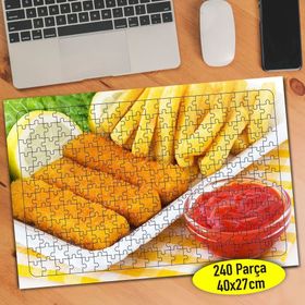 20559 Domates Soslu Fast Food Yiyecekler 240 Parça Puzzle Yapboz