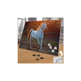 2063672 Beyaz Görkem At 240 Parça Puzzle Yapboz