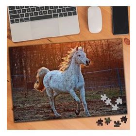 2063672 Beyaz Görkem At 240 Parça Puzzle Yapboz