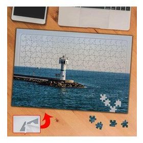 2075 Deniz Feneri Deniz Güneş 240 Parça Puzzle Yapboz Tablo