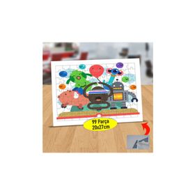2087 Renkli Yapay Zeka Robotlar 99 Parça Puzzle Yapboz Tablo