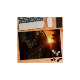 2089 Dikiz Aynasından Güneş Yansıması 240 Parça Puzzle Yapboz