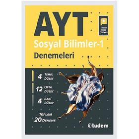 20'li AYT Sosyal Bilimler 1 Denemeleri Tudem Eğitim Yayınları