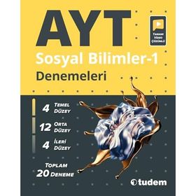 20'li AYT Sosyal Bilimler 1 Denemeleri Tudem Eğitim Yayınları