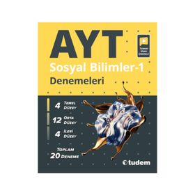 20'li AYT Sosyal Bilimler 1 Denemeleri Tudem Eğitim Yayınları