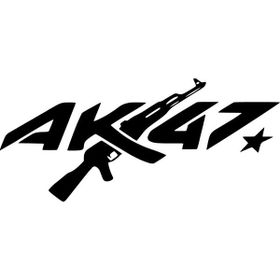 20x8 cm Ak47 Araba Laptop Duvar Folyo Sticker