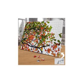 2137221 Turuncu Yeşil Yapraklı Dallar 240 Parça Puzzle Yapboz