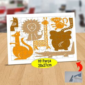 214 Kanguru Ve Değerli Arkadaşları 99 Parça Puzzle Yapboz Tablo