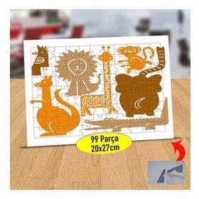 214 Kanguru Ve Değerli Arkadaşları 99 Parça Puzzle Yapboz Tablo
