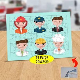 2147 Meslekleri Öğreniyorum Eğitici 99 Parça Puzzle Yapboz Tablo