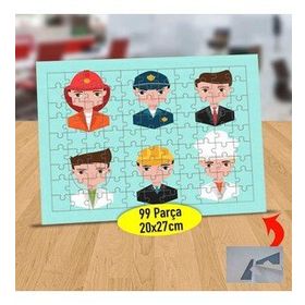 2147 Meslekleri Öğreniyorum Eğitici 99 Parça Puzzle Yapboz Tablo