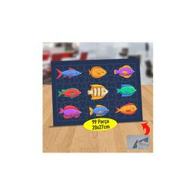 2147 Rengarenk Balık Arkadaşlar 99 Parça Puzzle Yapboz Tablo