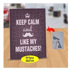 2147492350 Keep Calm Like My Yazılı 99 Parça Puzzle Yapboz Tablo