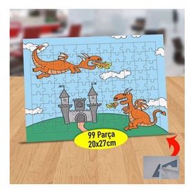 2147497300 Ateş Püsküren Ejderhalar 99 Parça Puzzle Yapboz Tablo