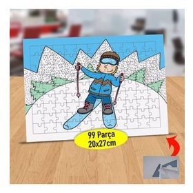 21475 Kayak Yapan Mutlu İnsan 99 Parça Puzzle Yapboz Tablo