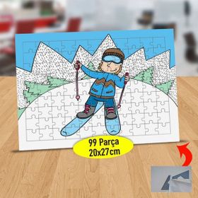 21475 Kayak Yapan Mutlu İnsan 99 Parça Puzzle Yapboz Tablo