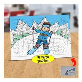21475 Kayak Yapan Mutlu İnsan 99 Parça Puzzle Yapboz Tablo