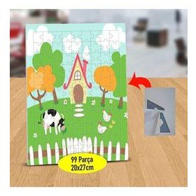 2147502811 Çiftlikteki Otlayan İnek 99 Parça Puzzle Yapboz Tablo