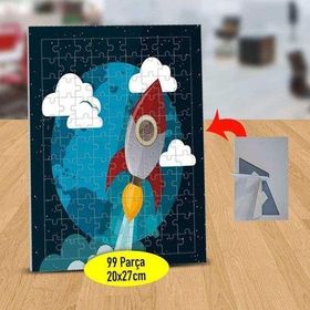 2147507761 Uzaya Fırlatılan Roket 99 Parça Puzzle Yapboz Tablo