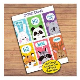 2147655184 Animal Cards Hayvanlar Çocuklara Özel Puzzle Yapboz Tablo