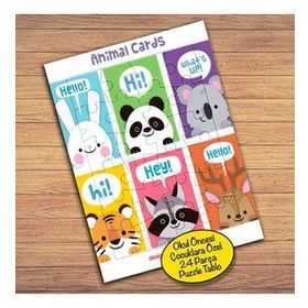 2147655184 Animal Cards Hayvanlar Çocuklara Özel Puzzle Yapboz Tablo