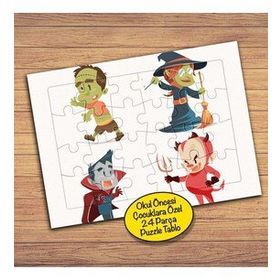 2147679345 Cadılar Bayramı Halloween 24 Parça Çocuklara Özel Yapboz Tablo