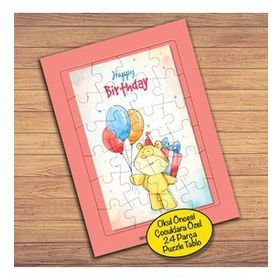 2147769052 Happy Birthday Temalı Çocuklara Özel Puzzle Yapboz Tablo